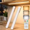 TobeBright Barra LED DC12‑85V illuminazione interna veicolo, 1800LM Bianco Caldo+Neutro+Freddo con telecomando, super luminosa per camper, furgone, bus, roulotte, barca, camion, cucina, bagno, 2 pz.