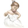 NAO Statua Statuina Figura in Porcellana Bambina Eccomi Qua! 16x13cm