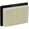 vhbw filtro a pieghe piatte compatibile con Bosch EasyVac GAS 12 V 3 601 JE3 001 aspirapolvere - Elemento filtrante