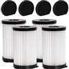 YanBan 8 Pezzi Filtro di Ricambio Compatibile con Ariete Handyforce 2759, 2761 gli Aspirapolvere, 4 Filtri e 4 Spugne