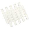 ZUFECY 10 clip di tenuta in plastica per sacchetti di snack, sacchetti per patatine fritte e sacchetti per cibo da cucina, 10,2 cm, bianco puro