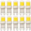 LISOCLU G9 LED 220v Indoor 10 pz 2W luce calda | Lampadina a LED G9 220V, 2W-8W bianco/giallo caldo, 200LM, luce di risparmio energetico per interni