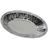 LALAFINA 250 Pezzi Stampi per Tartellette Usa e Getta in Foglio di Alluminio Argento a Forma Ovale per Cottura e Preparazione di Dolci e Antipasti in Cucina