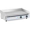 Royal Catering Fry Top Elettrico RC-EG001 (acciaio inox, 730 x 400 mm, 2 x 2.200 W, doppia piastra)