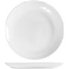 Home Arc Pampille Set 6 Piatti Frutta in Opale Bianco, 19cm, Effetto Diamantato