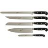 BERKEL SET 5 COLTELLI CHEF, ADHOC NERO