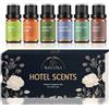 WECONA Premium Hotel Fragrance Oil Collection for Diffusers, Essential Oils for Diffusers for Home, Hotel Diffuser Fragrance Oils, Spa & Candle Making, White Tea, Citrus Luxe, Velvet Night and More, 6 x 10