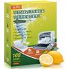 YUCO Pastiglie per lavastoviglie, 100 lavaggi, sapone per piatti senza liquido, ecologico, da utilizzare in lavastoviglie o lavandino, lasciando i piatti puliti e scintillanti (limone)