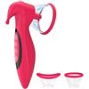 Generico Vibratore 3 in 1 con aspirazione e leccatura,leccatura della lingua | Massaggiatore 3 in 1 con 10 modalità lingua, 10 vibrazioni, 7 livelli di aspirazione, ricaricabile tramite USB