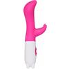 marielove Vibratore realistico Rabbit Punto G - Stimolazione del clitoride - Vibratore flessibile da usare anche come dildo - Giocattolo sessuale rosa per voi - 7 livelli di vibrazione