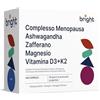 Bright Naturo Ashwagandha, Zafferano, Magnesio, Vitamine D3 e K2 - SmartAbsorb™ | per il sonno, l'energia e il sistema nervoso | 28 bustine giornaliere
