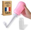 Takit Bottiglia Perineale Post Parto 370 ml Con Beccuccio A 60° | Getto regolabile, sistema anti-perdita, beccuccio retrattile e ampia apertura.