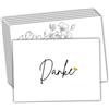 roxisha Dankeskarten mit Umschlägen, Schlichtes Danke-Design, 10 Stück | 10 Postkarten im Format 10,4 x 14,8 cm Zum Danke Sagen für Hochzeit, Geburt, Geburtstag, Taufe, Kommunion oder Ruhestand
