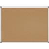 MAUL Bacheca in sughero naturale, telaio in alluminio, 90 x 60 cm, colore: grigio