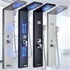 Rozin Colonna Pannello doccia idromassaggio LED Set Acciaio inox con Doccetta Cascata