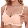 Bresdk Reggiseno Allattamento Senza Ferretto con Supporto in Gel | coppe lisce senza cuciture e struttura senza ferretto con rinforzo a W