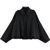 Generico Giacca Bomber da Donna in Finta Pelle Scamosciata Cappotto Pilota | Casual Oversized Primavera Autunno Maniche a Pipistrello a Maniche Lunghe Streetwear Esterno