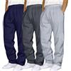 Generico 3 Pezzi Pantaloni Tuta Uomo Larghi, Lunghi Pantalone Sportivi Jogging con Tasche e Vita Elastica con Laccio Tinta Unita Pantaloni Baggy Palestra Pantalone Abbigliamento Uomo per Running Fitness Sport