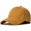 Cappello Berretto Uomo cap Berretti da Baseball in Pelle Scamosciata Solida per Uomo Donna Hip Hop Snapback Homme Dad Hat Trucker cap-Orange_Adjustable