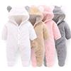 Winmany Tuta pagliaccetto con cappuccio in pile cappotto invernale orso dei cartoni animati neonato