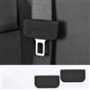QIANGFAFA 2 Pezzi Copertura Della Fibbia Della Cintura di Sicurezza Dell'auto per BMW X3 M (F97 LCI) 2021-, Silicone Antigraffio Della Cinghia di Sicurezza,Black-Thick plug