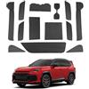 CDEFG Compatibile con Toyota RAV4 2026 2027 tappetini in gomma (Nero) | RAV 4 XA60 Facelift antiscivolo tappetino per console centrale per auto accessori