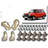 Generico Fiat Panda 141 Kit 4 Staffe Paraurti Anteriore & Posteriore Con Bulloni e Perni