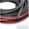 JNNJ 16 Meter Guarnizione per Portiera Auto, Cinque Fori Impermeabile Autohesion in Gomma per Bagagliaio Auto, Barche, Camper, Camion e Applicazioni Domestiche, Protezione Dalle Intemperie