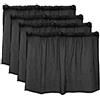 Dciustfhe 4 pezzi 75 x 50 cm auto nero rete protezione solare ventosa tenda tenda