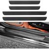 GPKFOLQM 4 Pezzi Battitacco Auto, per Fiat Panda 2003-2024/Fiat Panda 4x4 2004-2024 Battitacco Auto Battitacco Protezione Plates Anti-Graffio Scuff Adesivi Decorazione Accessori