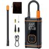 Fravsiu Tire Inflator Air Compressor - Quick Inflation Automotive Tool, Compact Portable Air Pump, Rechargeable Digital Display, Car Tire Pump for Auto, Motorcycle, Bicycle, And Ball