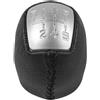 Mixabloem Pomello del cambio per IVECO Daily IV V VI 2008-2017, cambio manuale a 5/6 marce, in pelle ABS nera, con copertura antipolvere, elegante accessorio per interni (6 velocità)