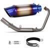 DALIDAK For ZONTES ZT125 U1 G1 Z1 Z2 2021-2025 Sistema completo di scarico for moto Collettore di collegamento Progetto marmitta(F)