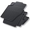 Mossa Tappetini gomma adatti per Peugeot 307 I (2001-2007) 4 pz. nero | Break, Hatchback, Cabriolet, Berlina, SW