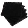 haiaxx 5 Pezzi Universale Nero Carbone Attivo Schiuma Spugna Filtro Aria Foglio impregnato Pad Spugna Filtro Aria Nero