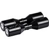 Meinl Percussion Shaker Luis Conte - Medium Live - Doppio Shaker Artist Series - 17 cm di lunghezza - Plastica, Black (SH4BK)