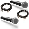 SHURE Pacchetto DOUBLE SM58 + CABLES XLR, microfono con cavo