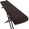 SFOIKVG Copritastiera Pianoforte Copertura antipolvere for pianoforte antiscivolo | Tastiera lavabile antipolvere protettiva elettronica universale estensibile(Brown,M (61 key))