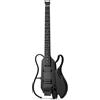 Donner Chitarra headless Donner HUSH X LIVE, altoparlante rimovibile, nera | Chitarra da viaggio con modelli amp ed effetti integrati, kit pratica Bluetooth con custodia