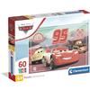 Clementoni - Puzzle per Bambini 60 Pezzi Supercolor, per Bambini 4+ Anni, Illustrazione con Disney Pixar Cars, Idea Regalo, Made in Italy, 33,5x23,5 cm, 26317