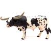 JWTRSVTY Texas Mucca Modello Simulazione Figurine Giocattoli, Mini Mucca Toys, Ornamento Simulato, Bambini Animali Fattoria Giocattoli, per Decorazione Bonsai Giardino Casa