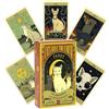 Bonhoom Tarocchi per gatti, per principianti, mazzo di tarocchi con 78 carte di tarocchi inglesi, giochi per feste, regalo misterioso per amici