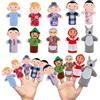TERJBG Set di 10 bambole da dita, famiglia e Cappuccetto Rosso