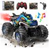 HappyGoLucky Macchina Telecomandata, Dinosauri Regalo Bambino 3-12 RC Car | 4WD Monster Truck Macchina Telecomandata per Bambini, Luci ed Effetto Spray Fuoristrada Indoor Outdoor Giochi Bambini Maschio