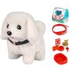 Generico Cagnolino Robot Peluche Interattivo Elettronico Che Cammina E Abbaia | Fedele Cagnolino Robot Giocattolo Per e Morbido Peluche Da Compagnia