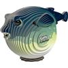 EUGY Pesce Globe - Puzzle 3D n. 138 - Giocattolo creativo in cartone riciclato, per bambini dai 6 anni e adulti fino a 99 anni - Puzzle educativo ed ecologico