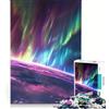 JIANGENNF Puzzle da 1000 pezzi per adulti Aurora Beyond, gioco rompicapo, impegnativo da completare, rafforza l'amore tra le coppie 38x26cm