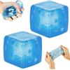 HhBdy 2 Pezzi Pallina Antistress, Squishy Design a Fiocco di Neve (5,5 cm) | Stress Ball Estrudibile, Giocattoli Antistress Rimbalzo Lento Cubi Spremibili Sensoriali per Adatto a Bambini e Adulti