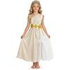 Alaoo 6 Pezzi Vestito Cleopatra Bambina, Abito da Principessa Romana | Adatto per Giochi di Ruolo a Feste di Carnevale e Halloween