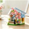 Generic Sunlight Garden Flower Shop - Set di blocchi da costruzione, 239 pezzi, mini kit di modellini floreali, mattoni creativi fai da te per decorazione domestica, ornamento rilassante da scrivania per